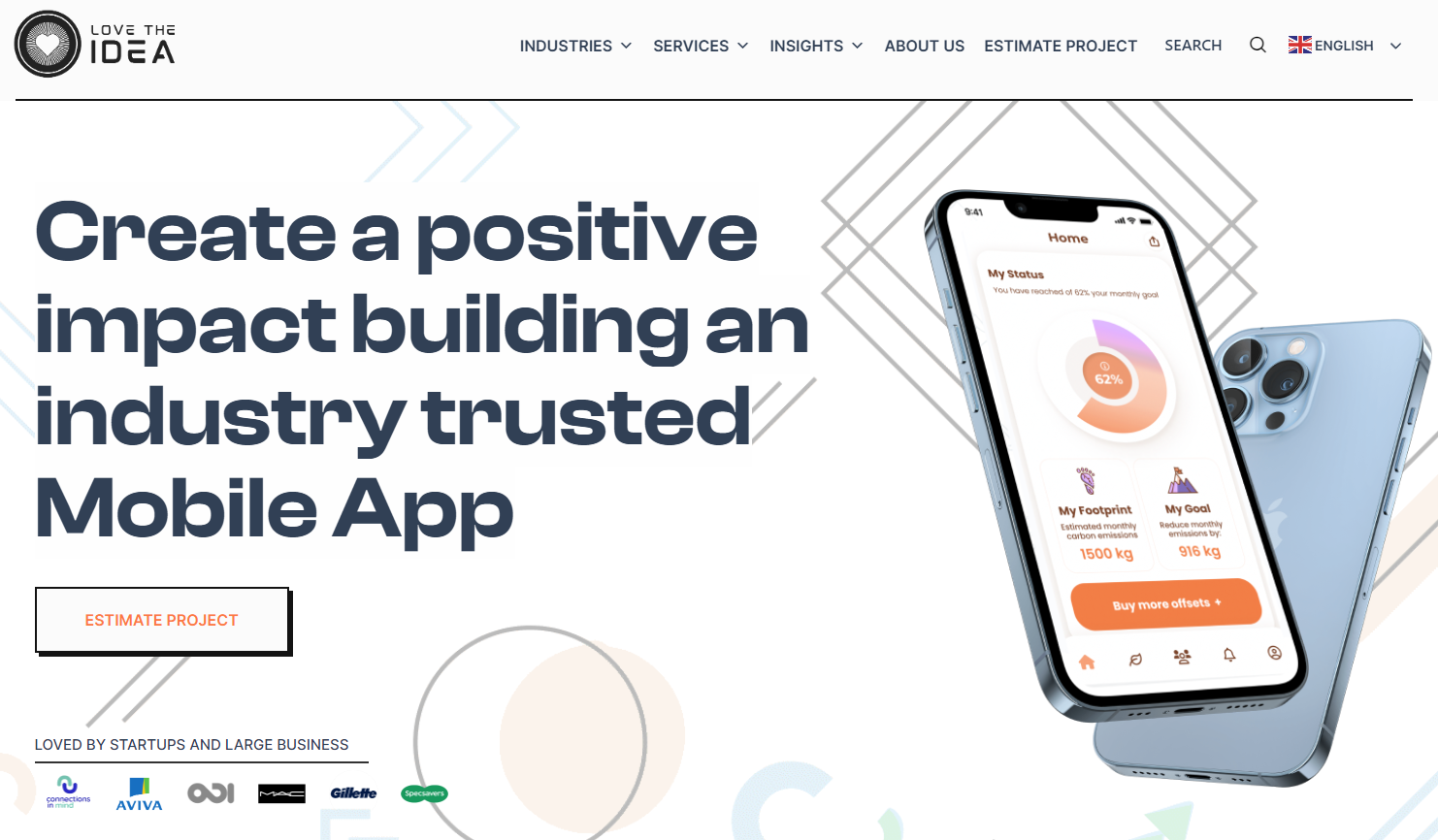 Love the Idea website homepage