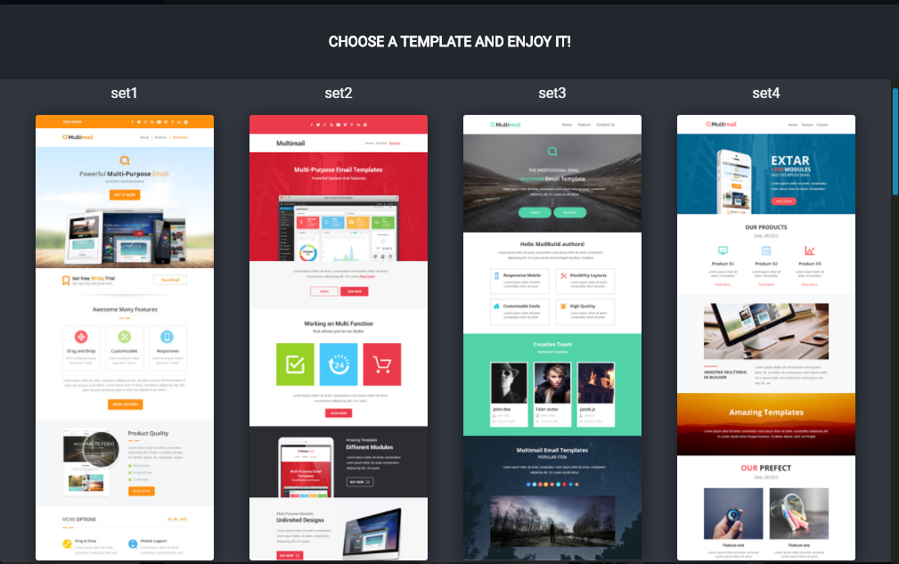 multiple templates