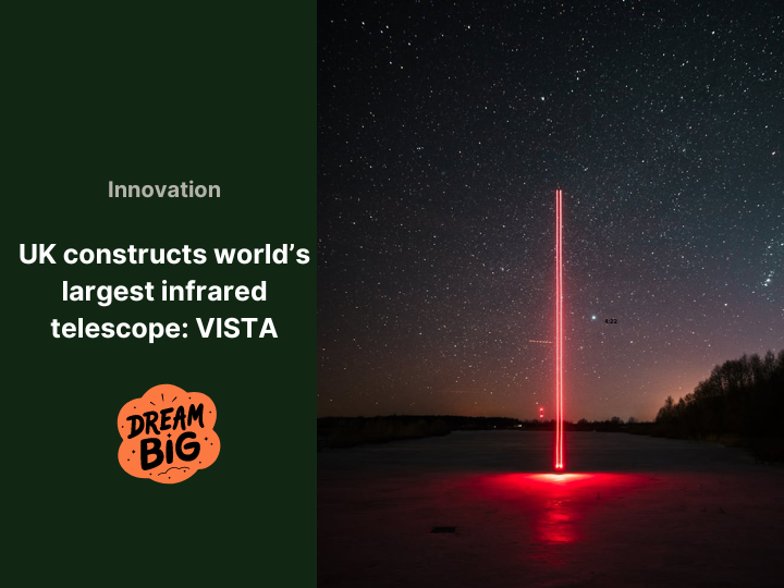 UK constructs world’s largest infrared telescope: The VISTA Telescope