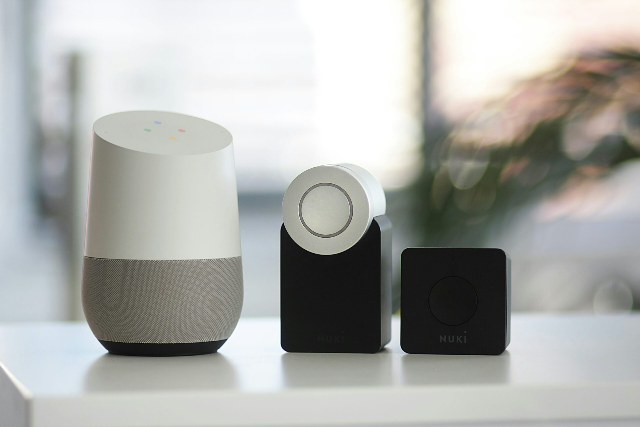 smart door lock and speaker, smart locks