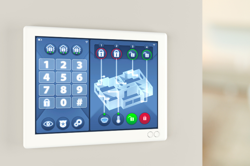 High tech security; smart home automation