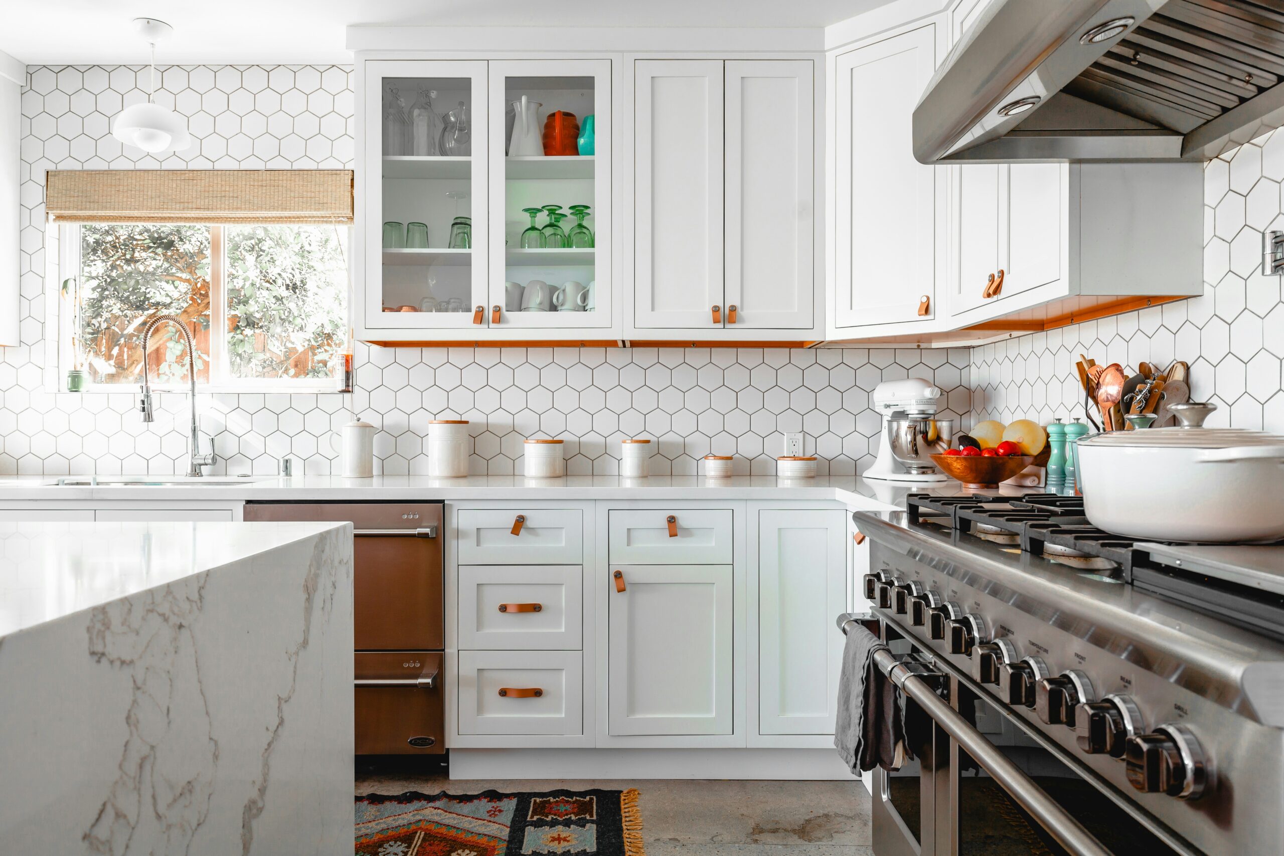 Kitchen with ergonomic utensil and design