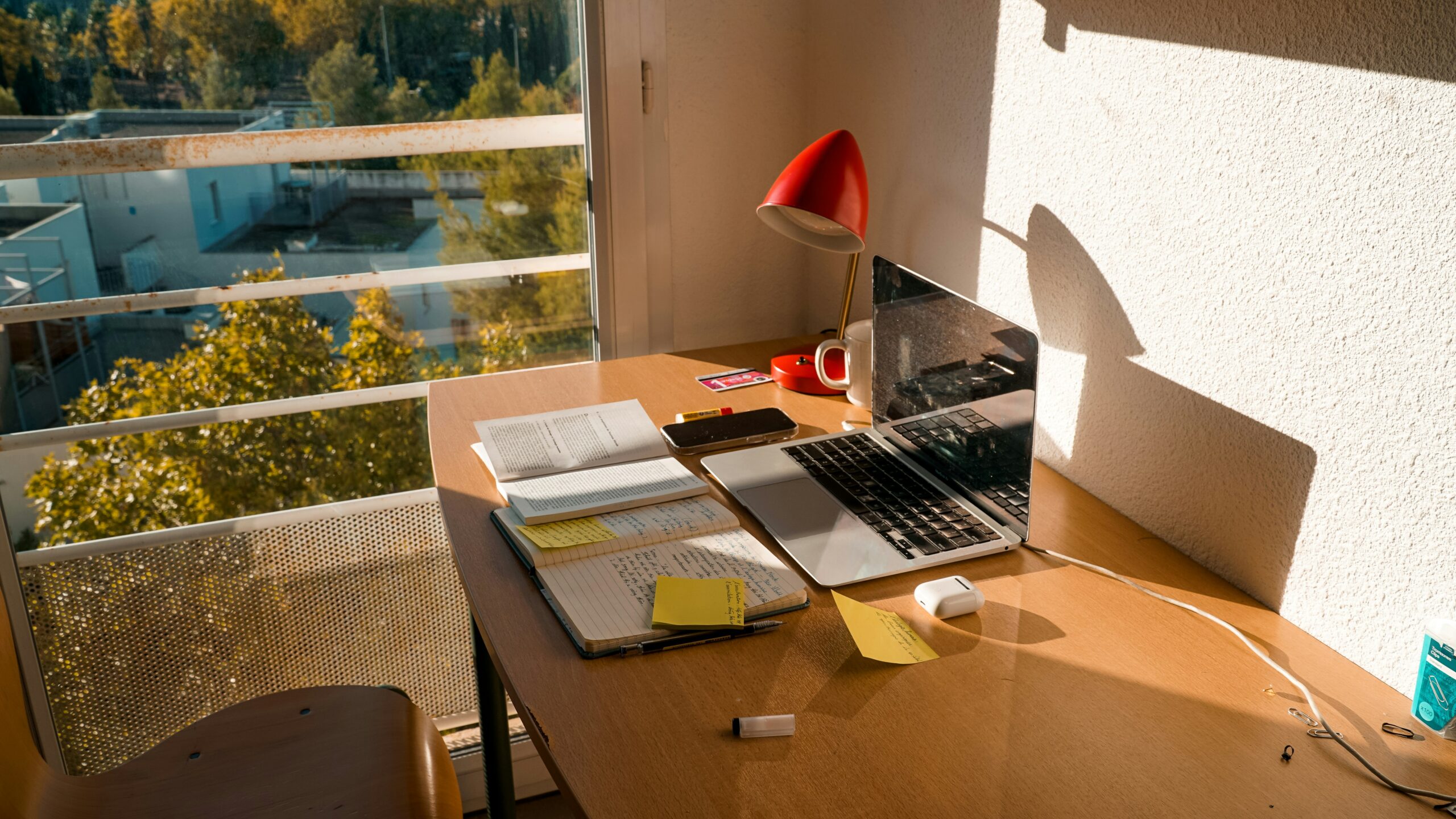 Workspace with natural lighting