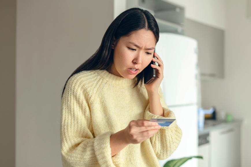 Woman was stressed out due to late payments