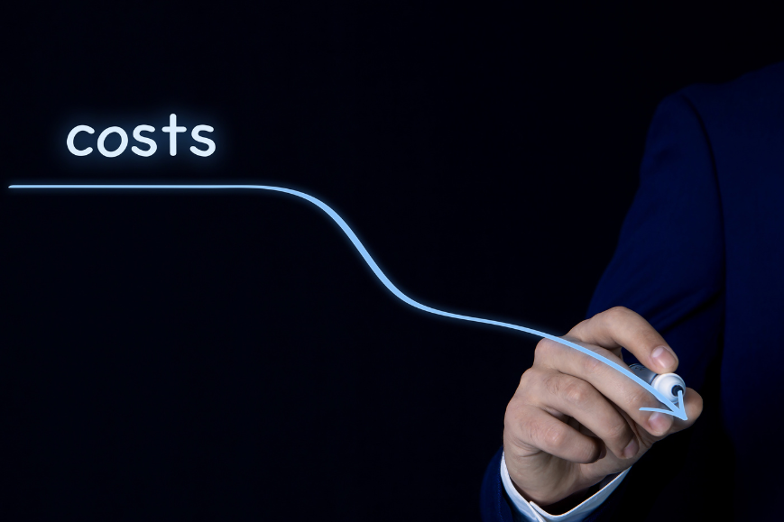 Image showcasing a cost reduction